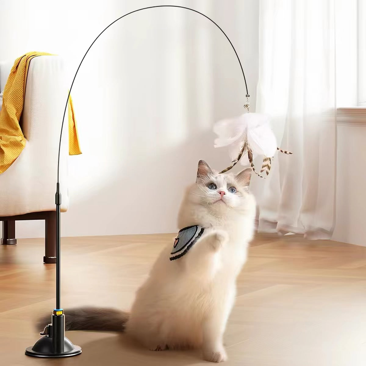 Interactive Cat Toys Natural Bird Feather
