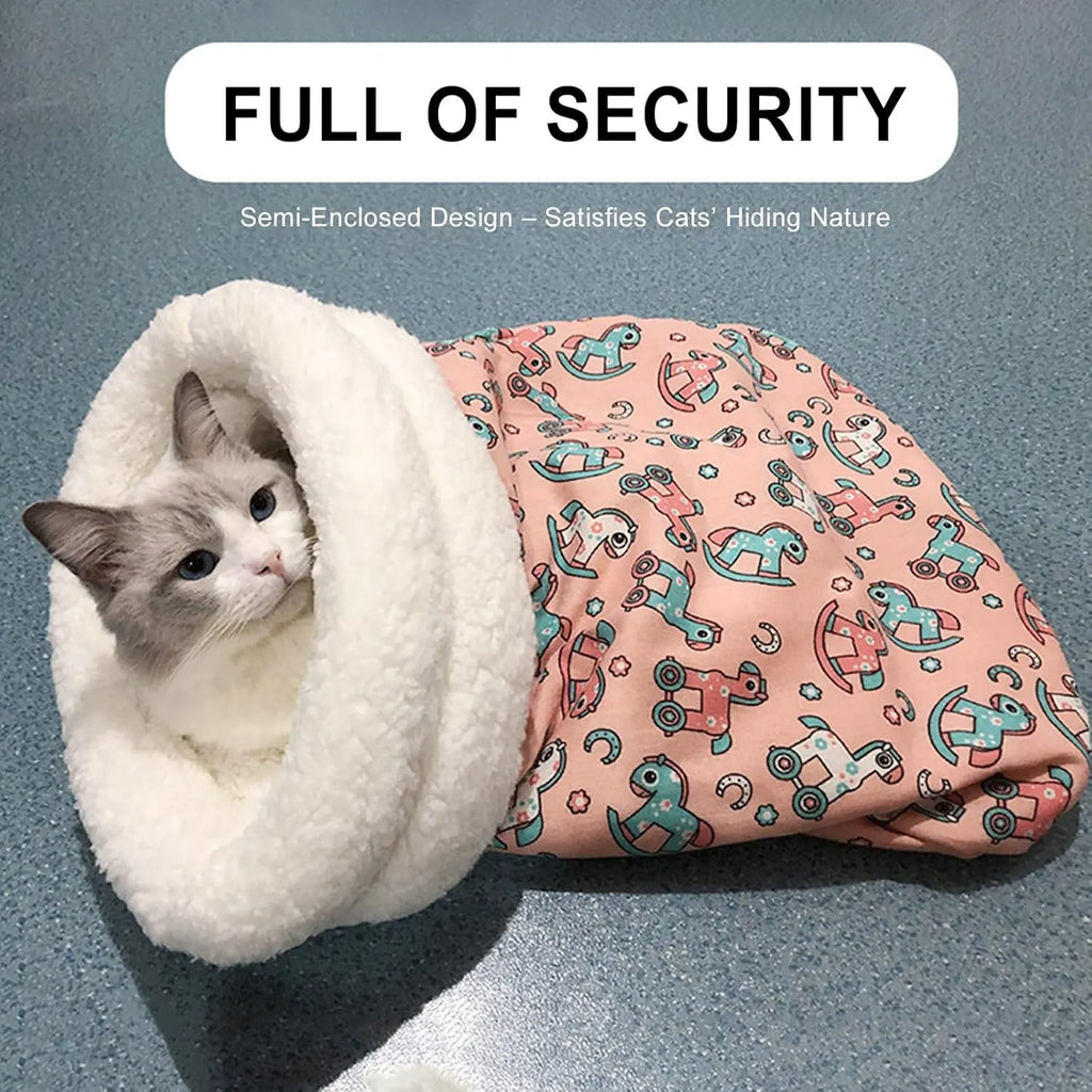Cat Sleeping Bag Winter Warm Pet Bed