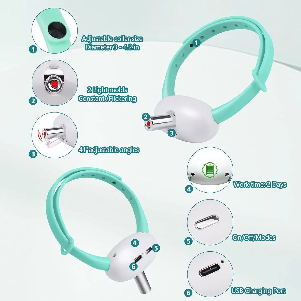Automatic Cat Laser Collar – Smart Interactive Hands-Free Laser Toy to Keep Cats Active