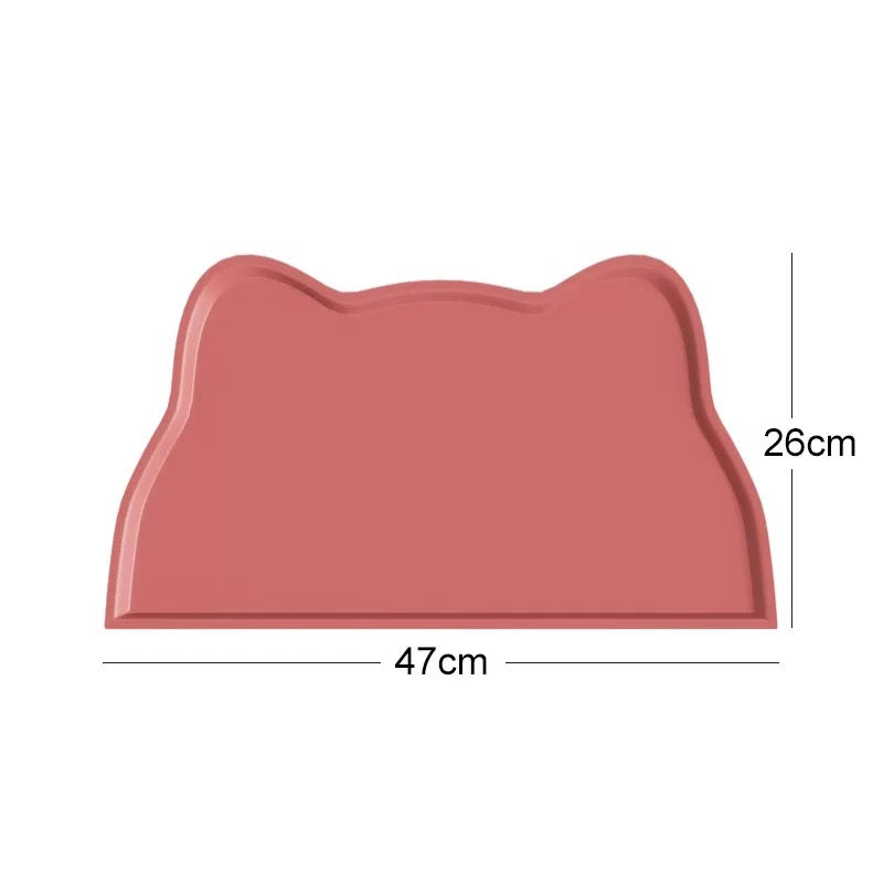 Kitten Placemat for Feeding | Pet Bowl Mat