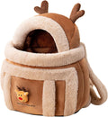 Winter Cat Carrier Backpack - Heated & Insulated Pet Travel Bag with Safety Clip, Fleece-Lined for Small Cats and Puppies (Airline Approved)