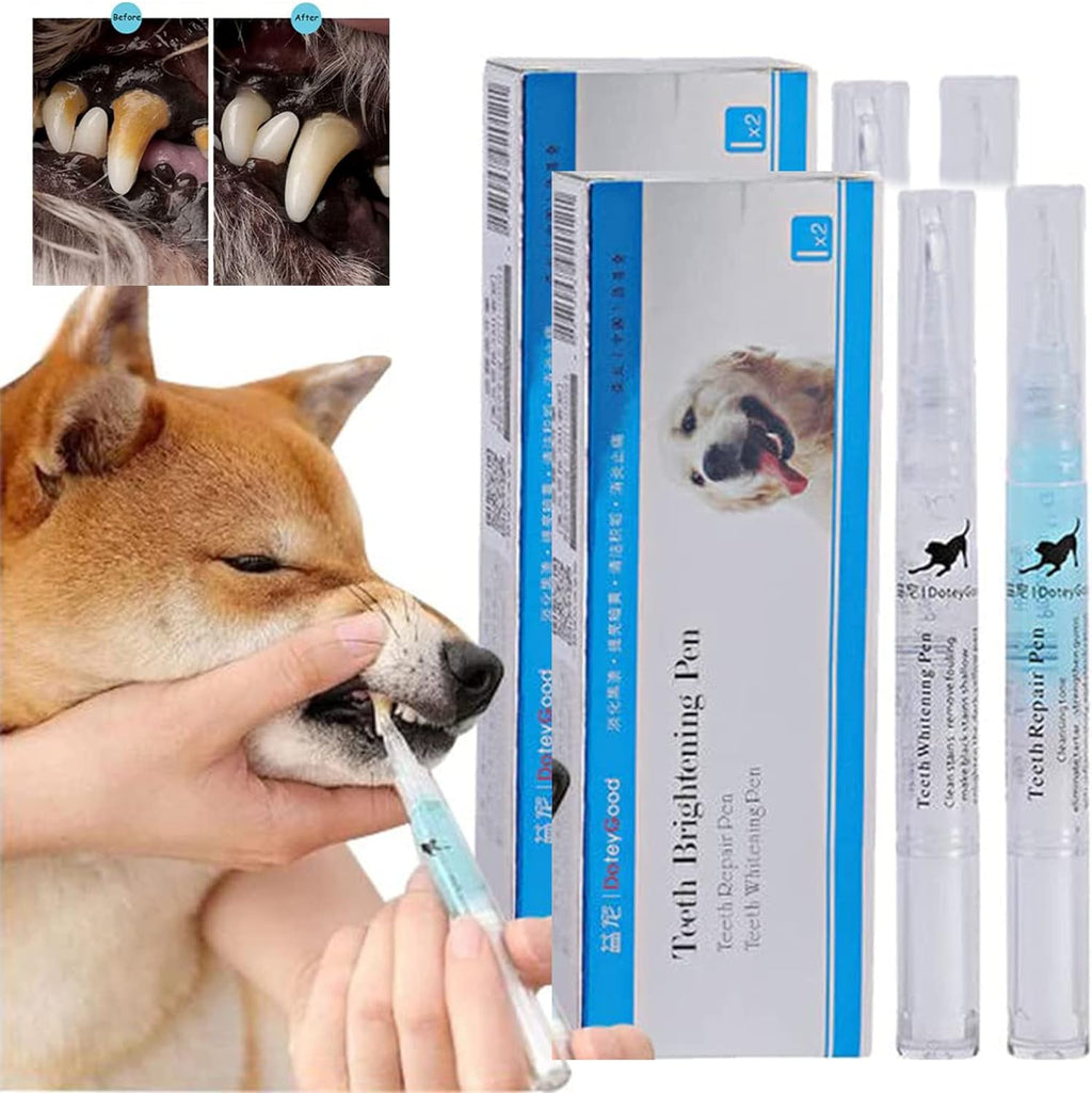 Dog Teeth Repairing Kit, Pet Teeth Cleaning Pen for Dental Care,