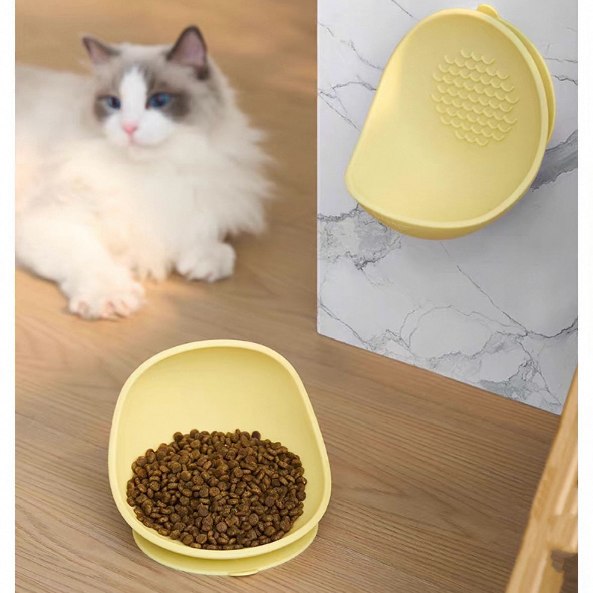 Non-Slip Silicone Pet Bowl with Strong Suction Base – Anti-Spill & Anti-Tip Food and Water Feeder for Dogs and Cats