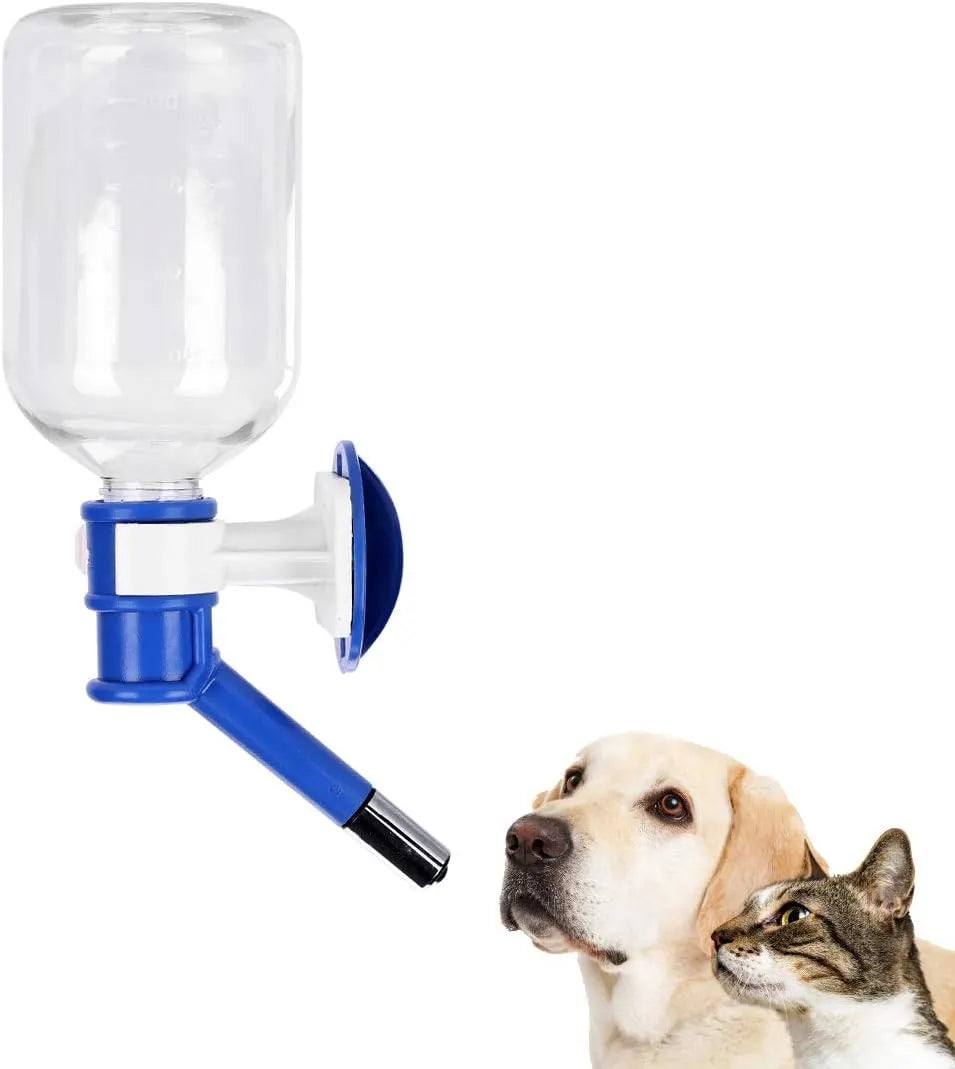 Pet Water Feeder Bottle Water Container Dispenser Dog Kennel Cage Hanging No-Drip Pet Water Drinking Bottle  Puppies Crate Water Dispenser Pet Cage Automatic Pet Water Feeder Small Animals