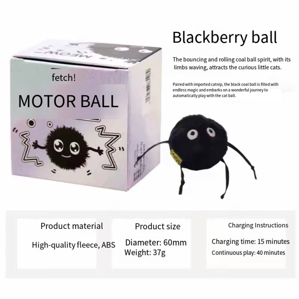 Cat Play Ball Interactive Plush Cat Ball Toy