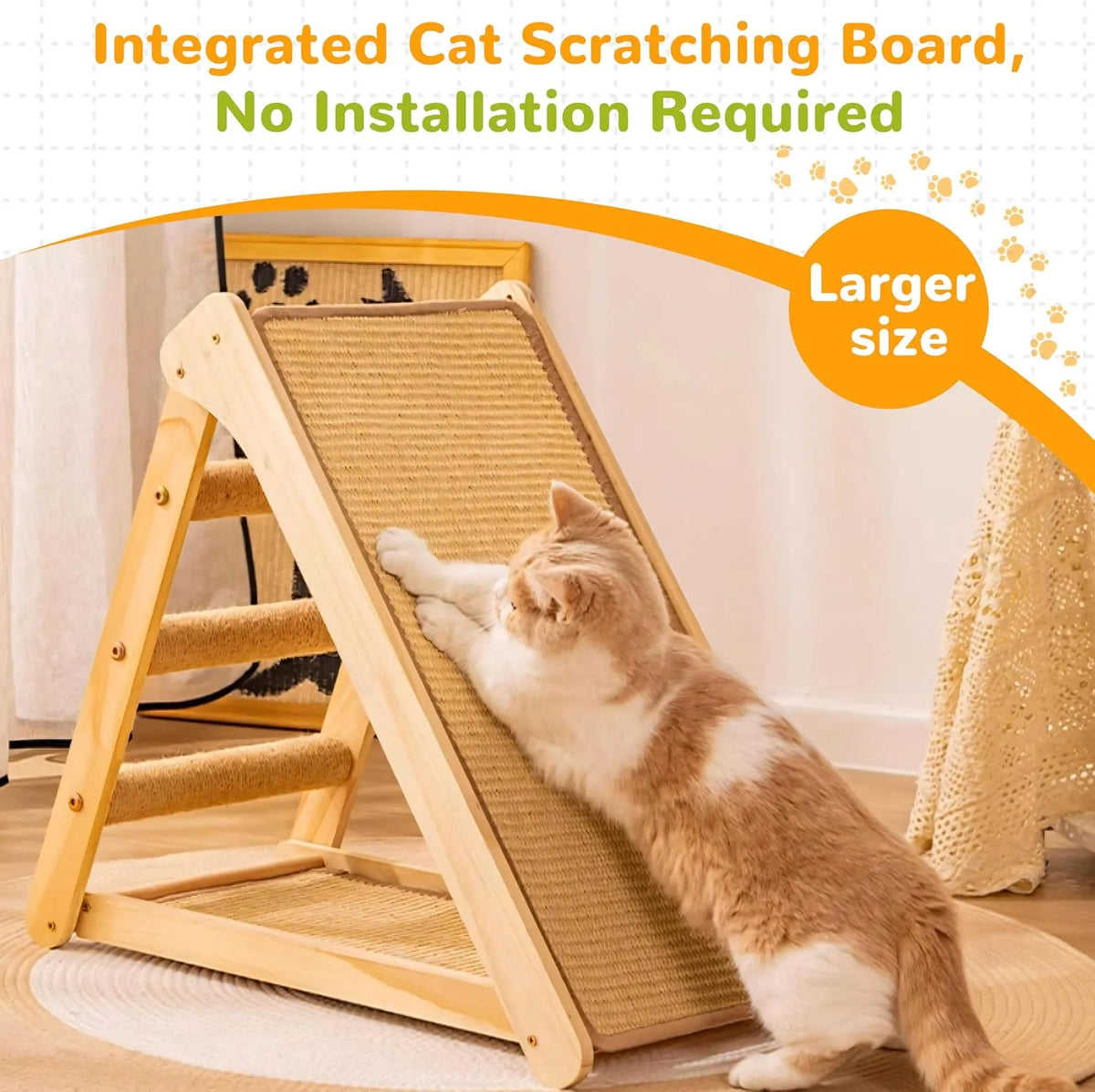 Cat Scratcher Protecting Furniture Pre-Assembled Sisal Post for Indoor Cats