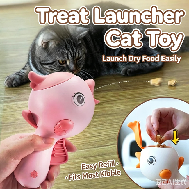 Pet Treat Dispenser Toy,Duck Shaped Feeder Interactive Toy