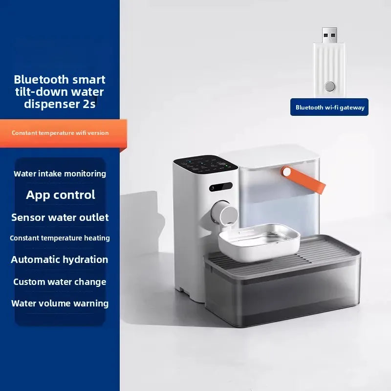 Cat water dispenser Unplugged dumping constant temperature heating automatic water feeding pet dog water dispenser