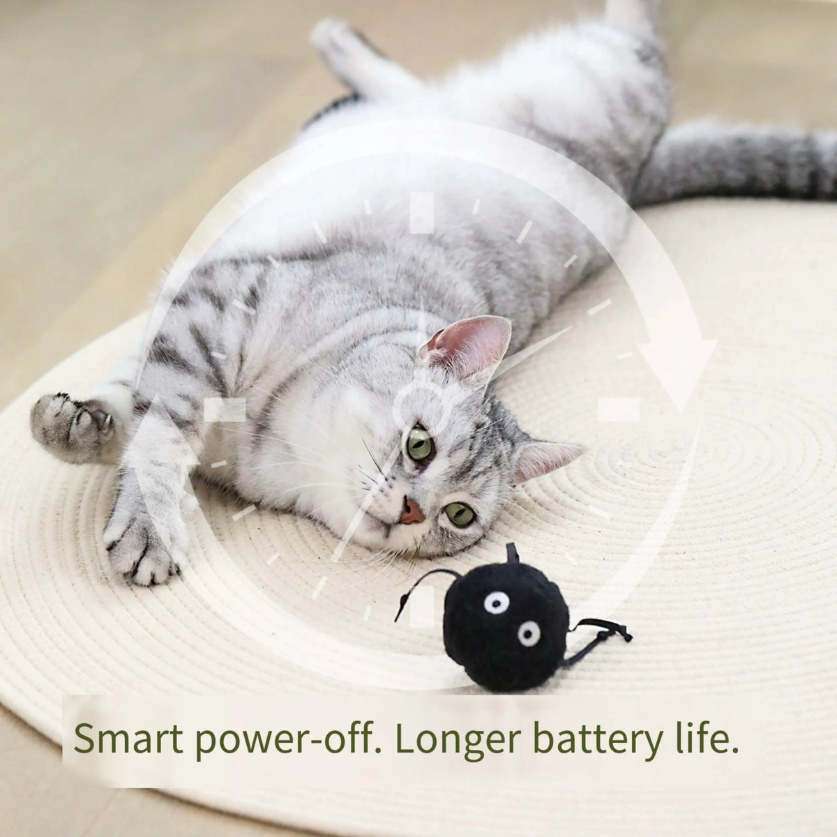 Cat Play Ball Interactive Plush Cat Ball Toy