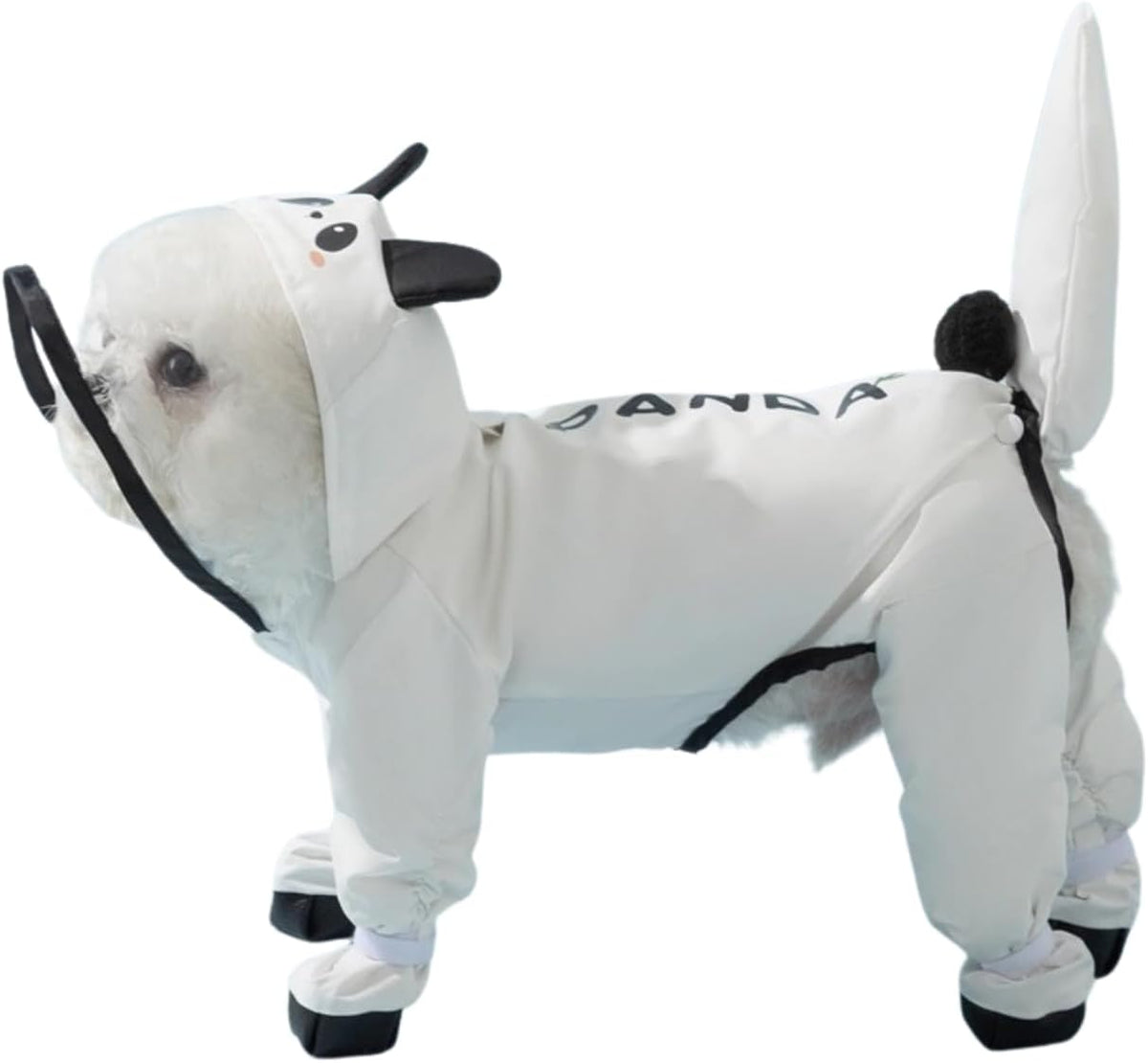 Small Dog Raincoat & Rain Shoes Set,Full-Coverage