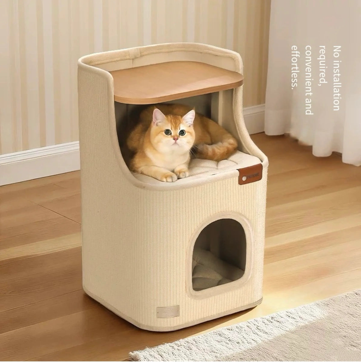 Sisal Cat Scratching Board – 2-in-1 Round Bed & Furniture Protector