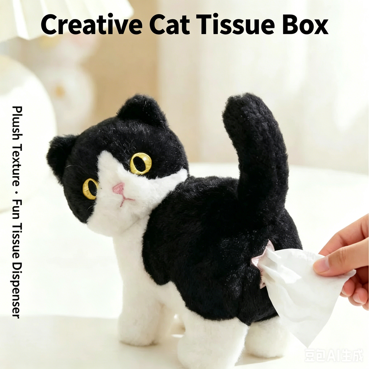 Creative cat tissue box