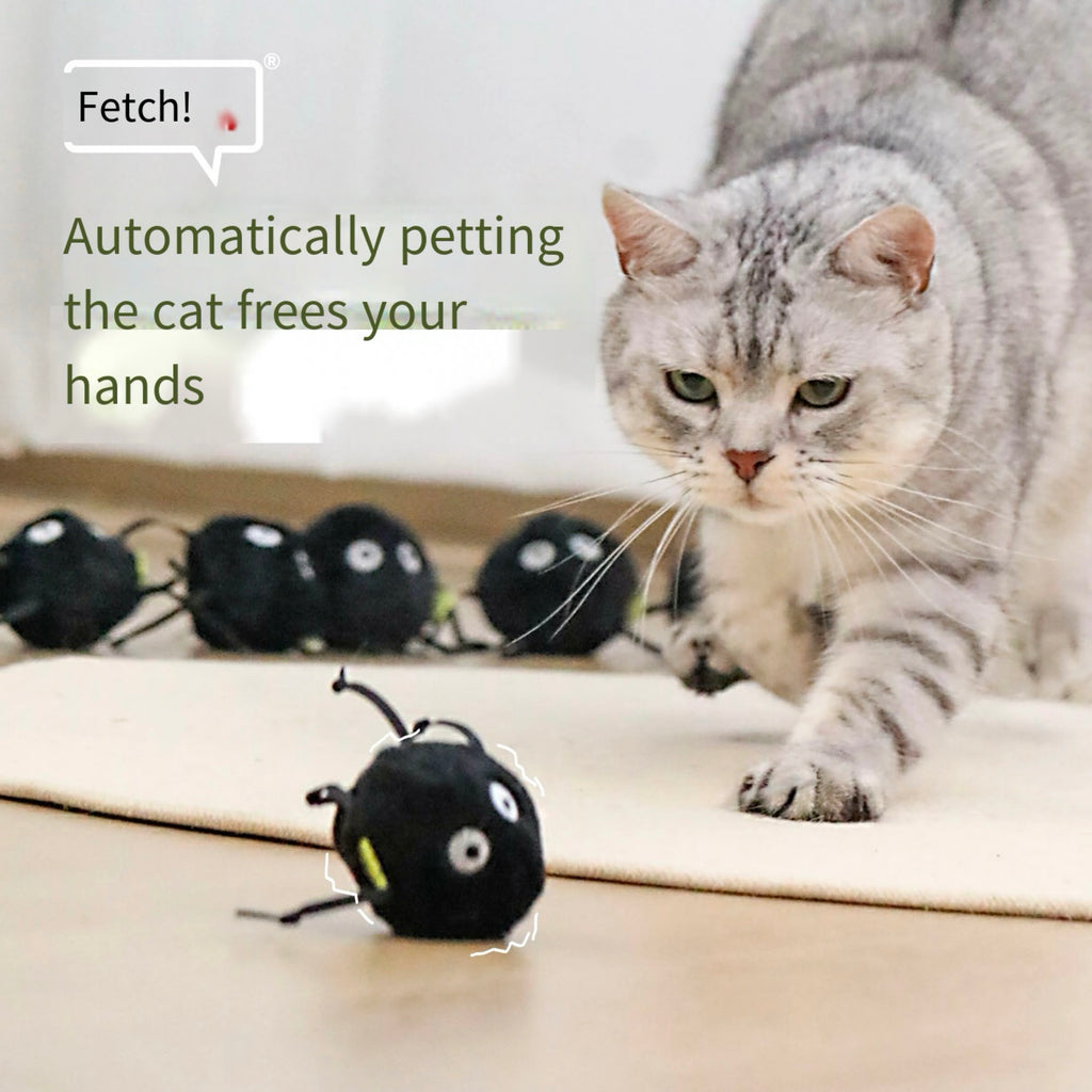 Cat Play Ball Interactive Plush Cat Ball Toy