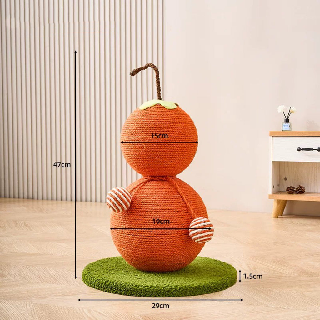 Cat Scratcher Pad Bed Activity Center Furniture Protector Cat Scratching Board Kitten Scratching Pad for Indoor Cats Resting, Orange