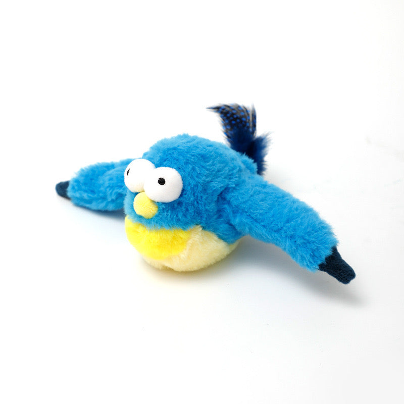 Rechargeable Flapping Bird Cat Toy – USB & Motion‑Activated Chirping Sparrow