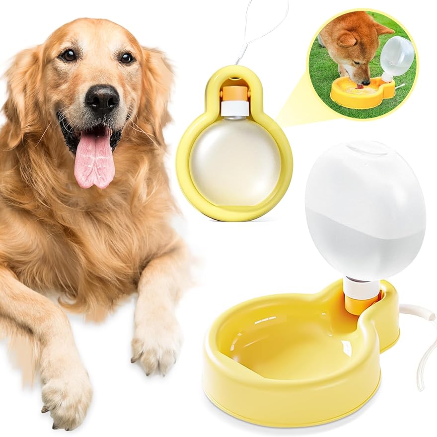 Dog Water Bottle, 19oz Portable Foldable