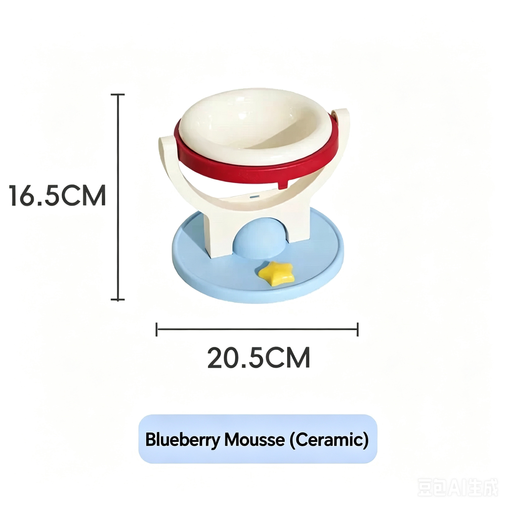 2-in-1 Wall Mounted & Elevated Cat Bowl