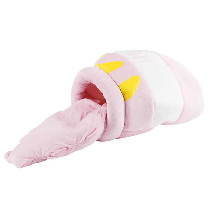 Honey Pot Cat Bed Cave – Cozy Indoor Cat Hideaway with Plush Cushion
