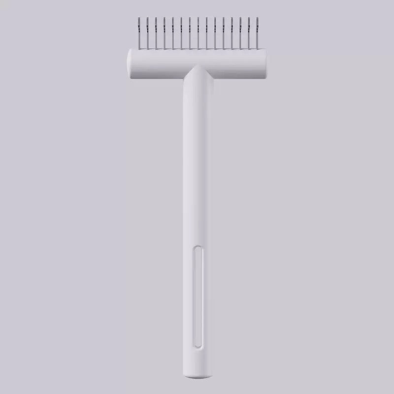 Professional Pet Brush for Shedding & Dematting - Dual Sided Undercoat Rake and No-Pull Detangler | Safe Grooming Tool for Golden Retrievers, Huskies