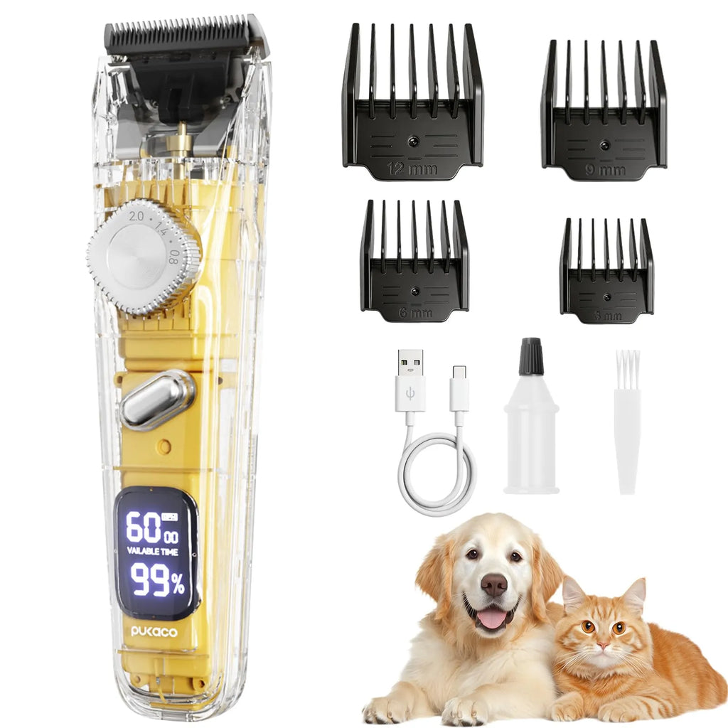 Pet Trimmer Set for Grooming Low Noise