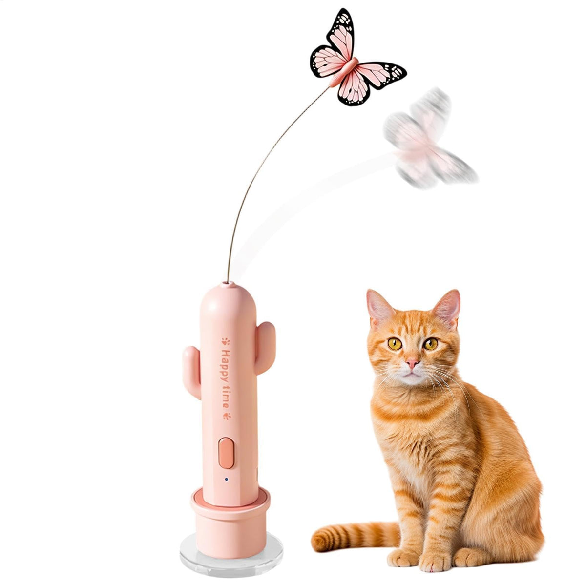 Electric Cat Toy - Cactus Shaped Interactive Wand