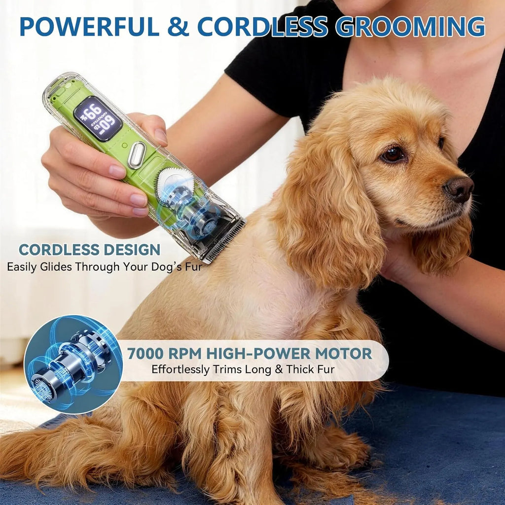 Pet Trimmer Set for Grooming Low Noise