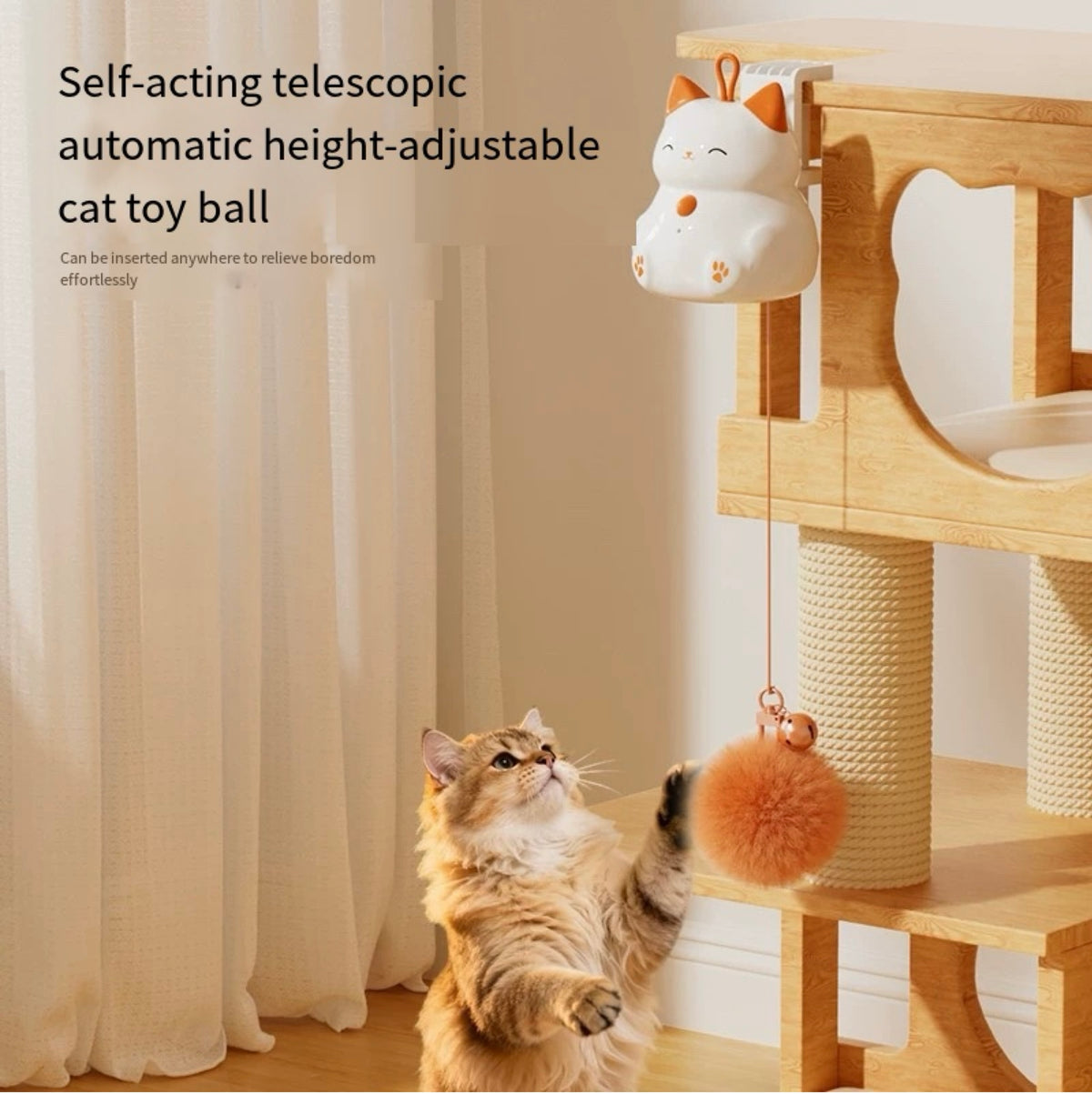Toy for Cats Interactive Remote Control or Smart Sensing Squirrel