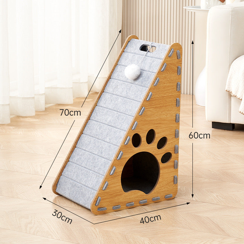 Cat Wall Shelf Prevent Damage To Furniture Scratching Post Cat Bed