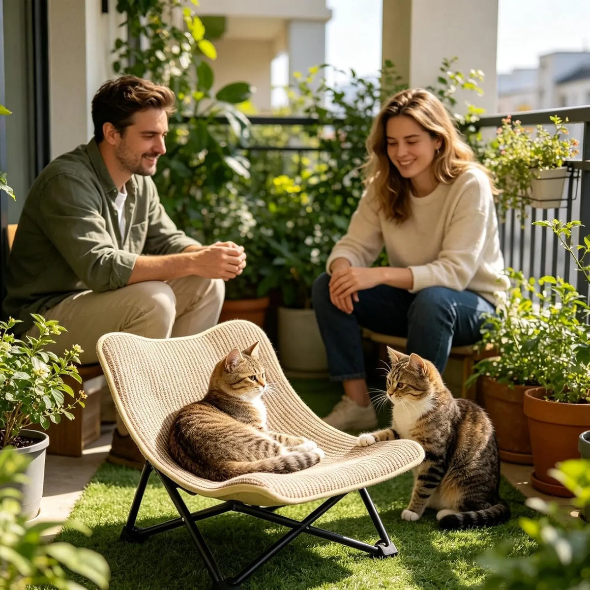 Cat Lounger Foldable Sisalpet Lounger Chair