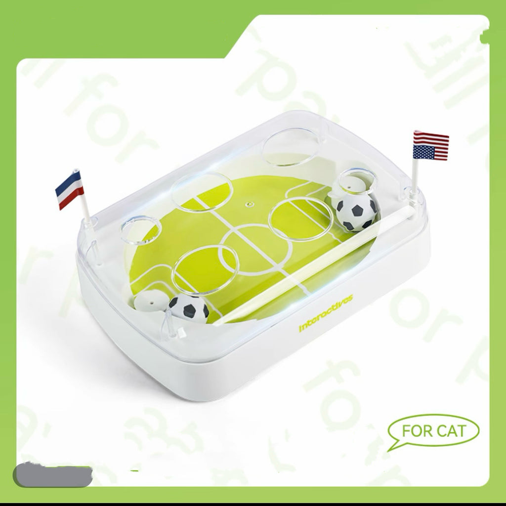 Interactive Smart Soccer Cat Toy with Motion Sensor & LED Lights – USB Rechargeable Cat Entertainment Game