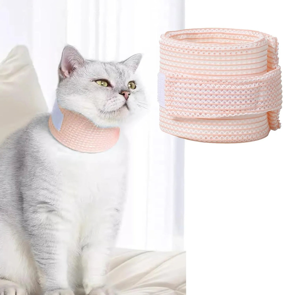 Cat Neck Brace Cover - Breathable & Adjustable Elizabethan Collar