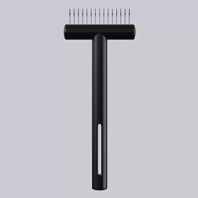 Professional Pet Brush for Shedding & Dematting - Dual Sided Undercoat Rake and No-Pull Detangler | Safe Grooming Tool for Golden Retrievers, Huskies