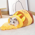 Honey Pot Cat Bed Cave – Cozy Indoor Cat Hideaway with Plush Cushion