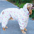 Dog Rain Clothes, Transparent Brim Large Dog Raincoat