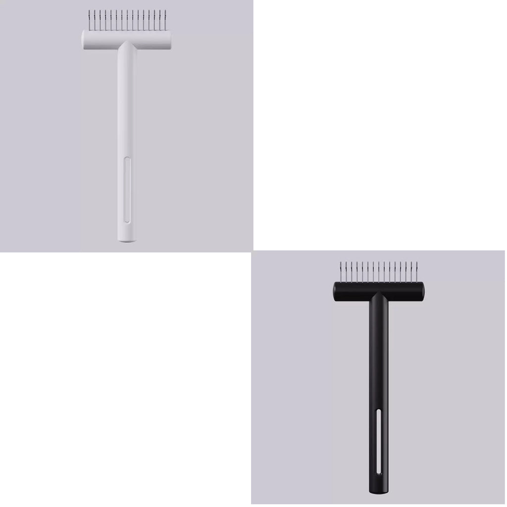 Professional Pet Brush for Shedding & Dematting - Dual Sided Undercoat Rake and No-Pull Detangler | Safe Grooming Tool for Golden Retrievers, Huskies